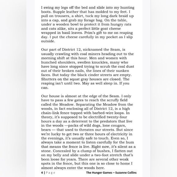 The Hunger Games Paperback Book by Suzanne Collins - Picture 5 of 8